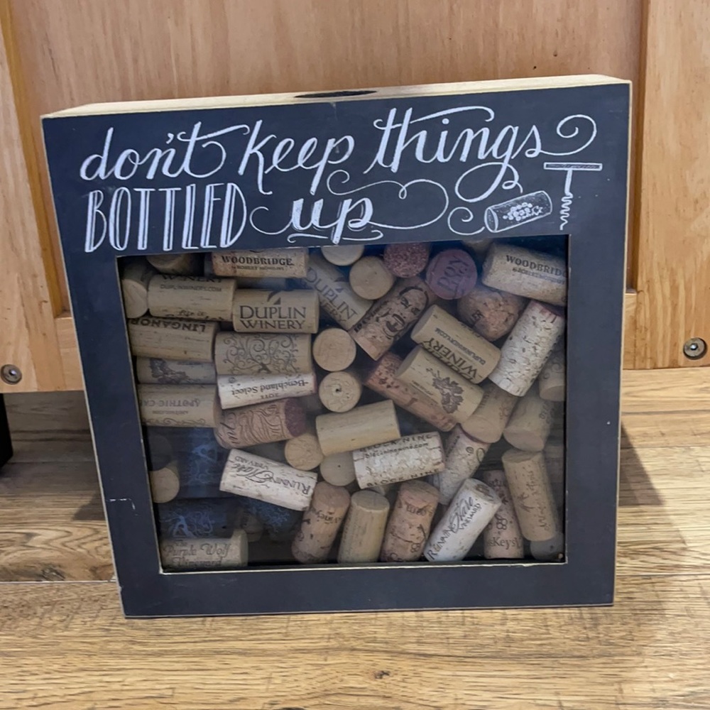 Wine cork holder